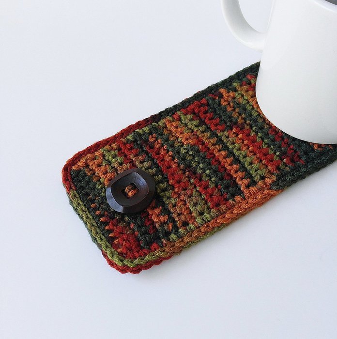 Handmade Fall Coffee Mug Cozy N2