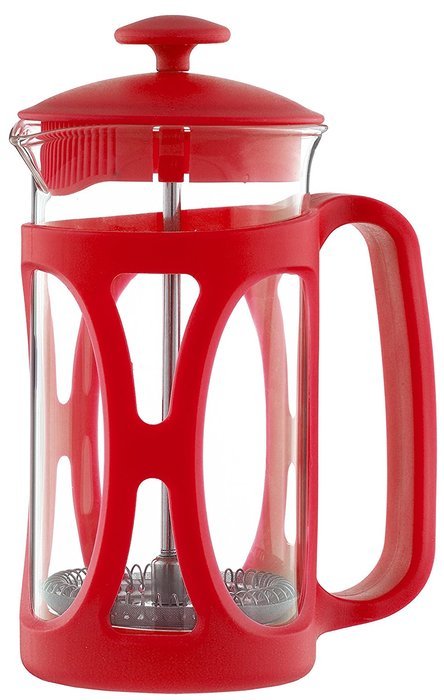 Grosche Basel French Press Coffee and Tea Maker (Large - 800 ml, Red) N14