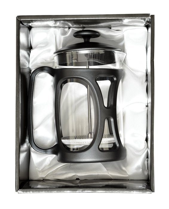 Groovy Peppers, French Coffee Press, Heat-proof Glass & plastic, 27ounce (6 cups) Black N7