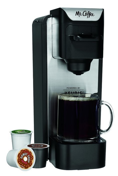 Mr. Coffee K-Cup Brewing System with Reusable Grounds Filter, Silver, SC100 N5