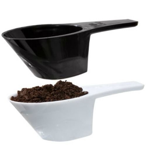 2 Pack Black & White Coffee Scoops / Spoons / Scoopers 1/8 Cup NEW TOP Seller N2