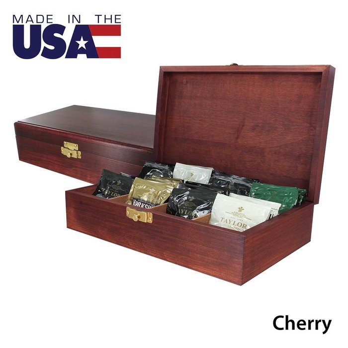 Tea Chests with Tea - Taylors of Harrogate's British Favorites (Cherry - Imported) N3