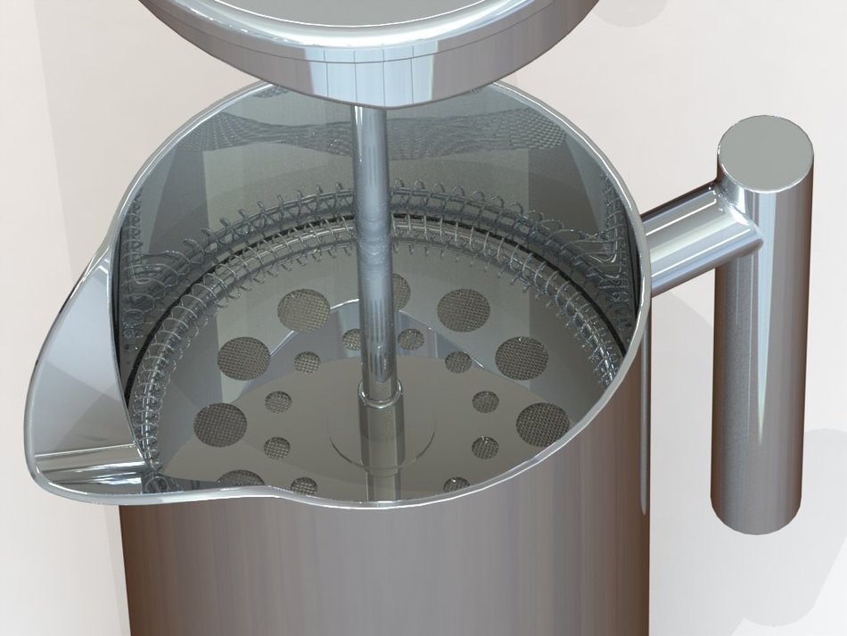 Stainless Steel French Press - 34oz, 8 Cup, Easy Clean, Insulated &ndash; Better than Glass Coffee Makers &ndash; 100% Happiness... N3
