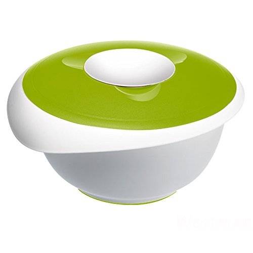 Westmark Mixing Bowl with Two Piece Lid and Removable Splash Guard Applegreen