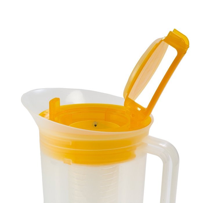 Shake & Infuse Red Pitcher w/ Tube, 96 Fluid Ounces (3 Quarts) by Pride Of India N9