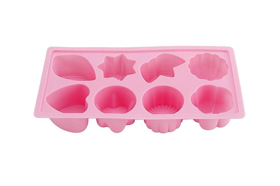 QooWare 8-Cavity Leaf Series 100% Silicone Baking Mold&ndash; Rust Resistant, Odorless, Non-Teflon Bakeware(pack of 2) N2