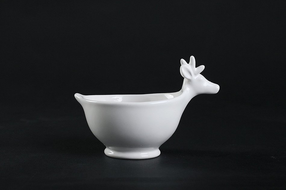 Tea Storage Bulk Candy Jars, Ceramic Reindeer Kitchen Canister Decor N13