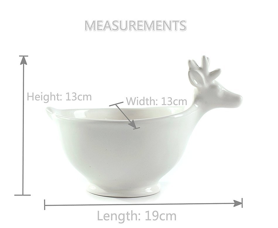 Tea Storage Bulk Candy Jars, Ceramic Reindeer Kitchen Canister Decor N16