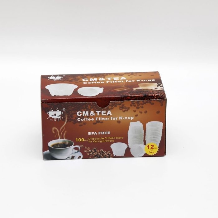 Cm&tea Paper Coffee Filter for K-cup (100 Count) N3