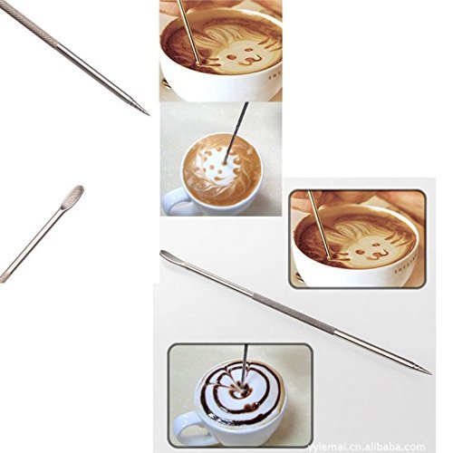 Jia Jia Trade Coffee Cappuccino Latte Espresso Steel Art Pen Stainless Tool N3