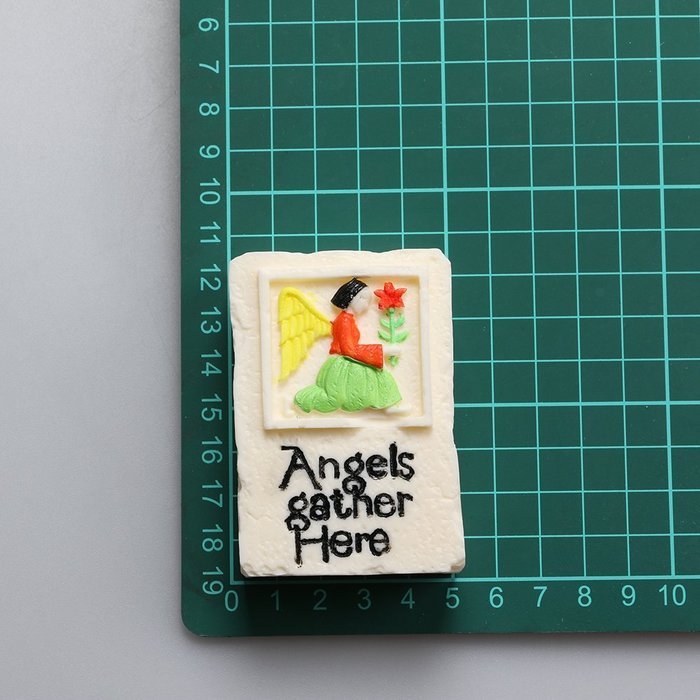 Pinkie Tm Angel and flower Soap Mold,Resin Clay Chocolate Candy Silicone Cake Mould,Fondant Cake Decorating Tools... N6