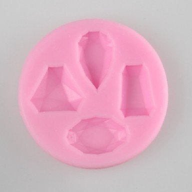 Y&XL&H Gem Shaped Fondant Cake Chocolate Silicone Mold, Decoration Tools Bakeware N3