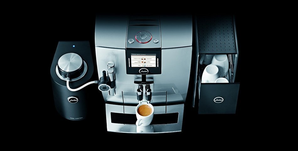 Jura Impressa J9 One Touch TFT Automatic Coffee Center, Chrome N7
