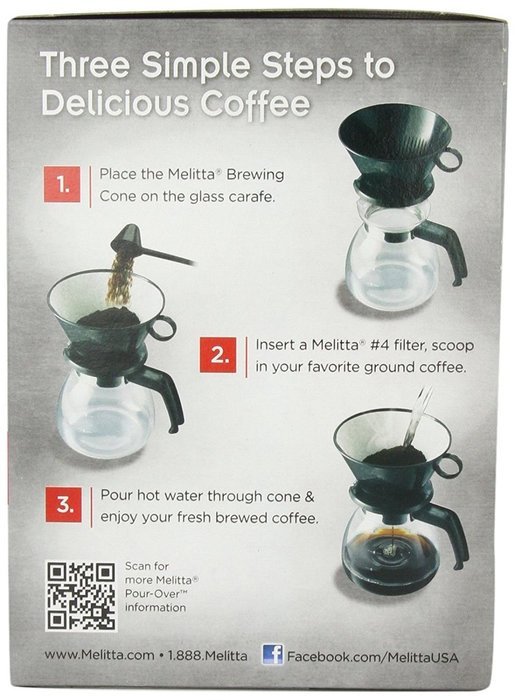 (Ship from USA) Melitta Coffee Maker 6 Cup Pour-Over Brewer with Glass Carafe 1-Count Pack of 1 /ITEM NO#8Y-IFW81854289987 N4