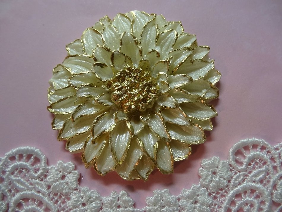 Dahlia Flower, fondant, wax, food, cake Silicone Mold By Oh! Sweet Art FDA Approved for Food N2