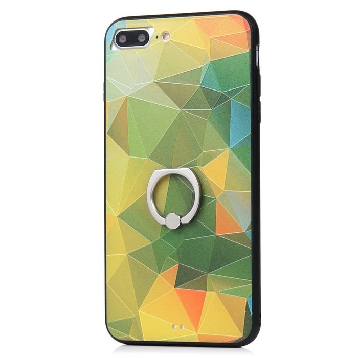 Badalink iPhone 7 Plus Case (5.5") 360 Degree Rotating Ring Holder Kickstand Shockproof Soft TPU Bumper Frame... N85