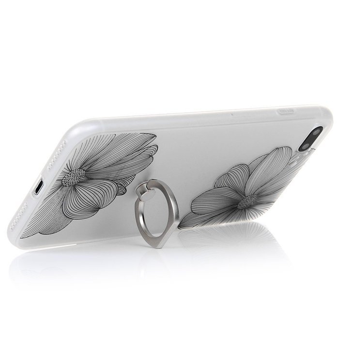 Badalink iPhone 7 Plus Case (5.5") 360 Degree Rotating Ring Holder Kickstand Shockproof Soft TPU Bumper Frame... N89