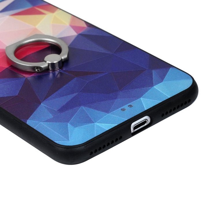 Badalink iPhone 7 Plus Case (5.5") 360 Degree Rotating Ring Holder Kickstand Shockproof Soft TPU Bumper Frame... N94