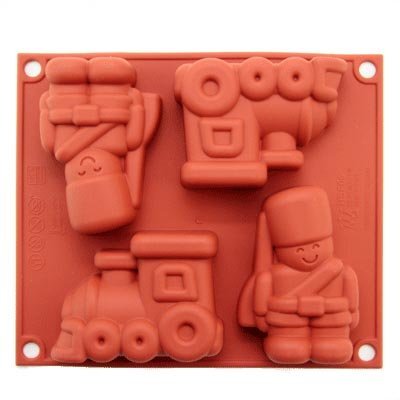 Toy Soldier and Train Silicone Mold