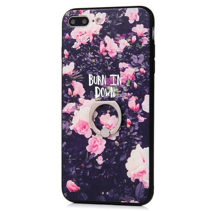 Badalink iPhone 7 Plus Case (5.5") 360 Degree Rotating Ring Holder Kickstand Shockproof Soft TPU Bumper Frame... N99