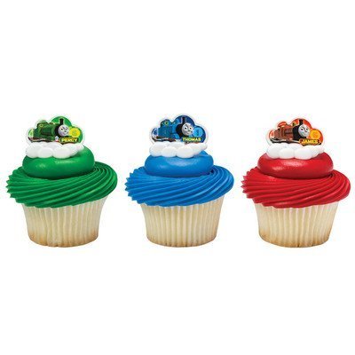 Thomas & Friends Steam Team Cupcake Rings - 24 ct