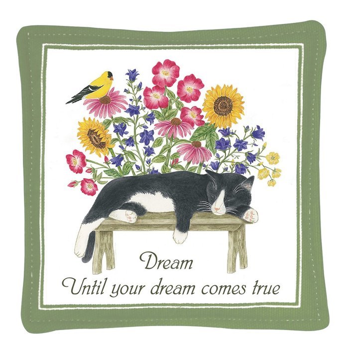 Alice's Cottage ACS11444 Cat on Bench Single Mug Mat