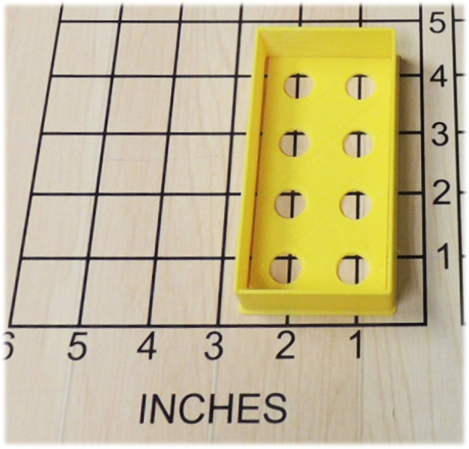 Lego Block Shaped Fondant Cookie Cutter and Stamp #1164
