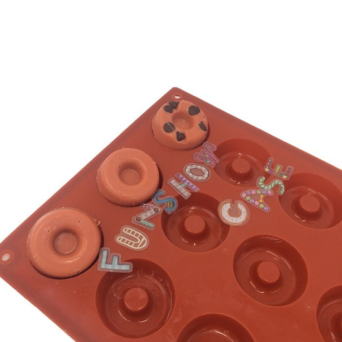 Funshowcase Mini Donut Silicone Mold 18 Cavity 30x17x1cm N4