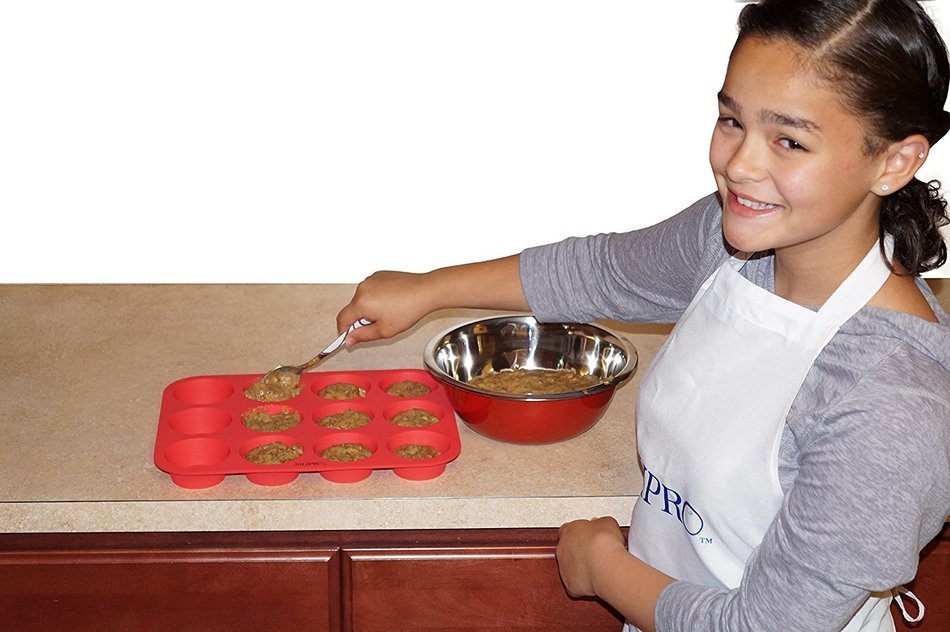 SiliPro Silicone Muffin Pan, 12 Cups N3