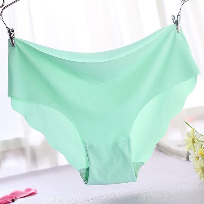 Underpants ，Beautyvan Comfortable Vintage 1PC Women Invisible Underwear Thong Cotton Spandex Gas Seamless Crotch... N27