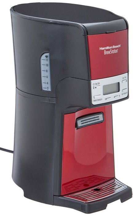 Hamilton Beach BrewStation 12-Cup Dispensing Coffeemaker, 48466-MX, Candy Apple Red N2