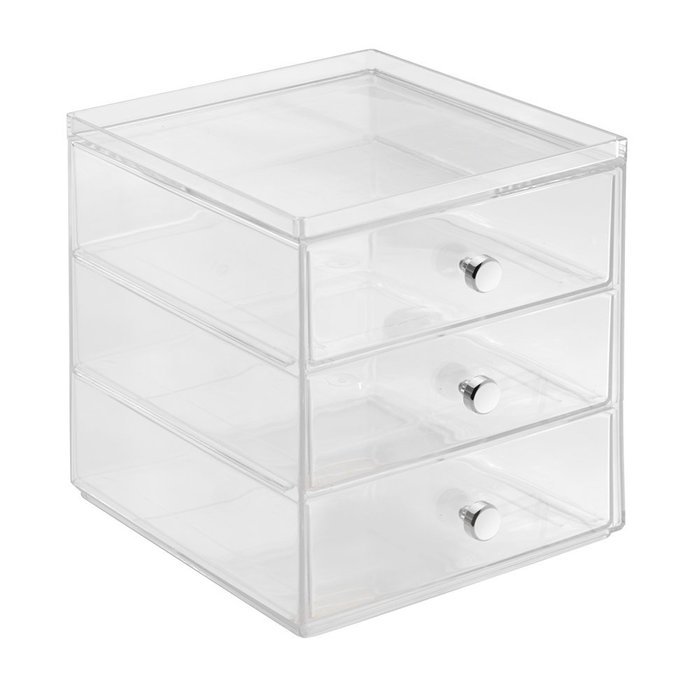 InterDesign Single Serve Coffee Pod Holder for Kitchen Pantry, Countertops - Holds 27 Capsules, Clear N13