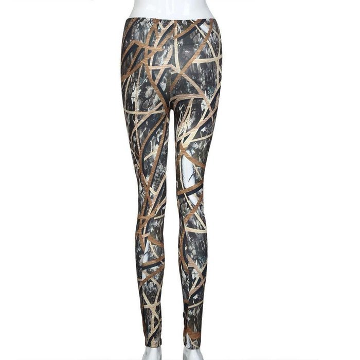 PHOTNO Fashion Women Skinny Printed Stretchy Pants Leggings N55