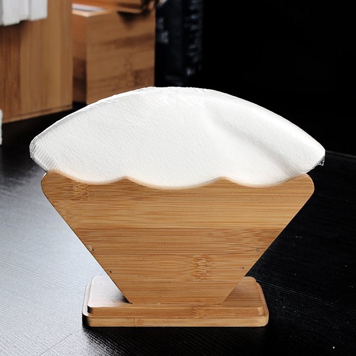 MyLifeUNIT Coffee Filter Holder, Renewable Resource Bamboo Coffee Filter Dispenser N4