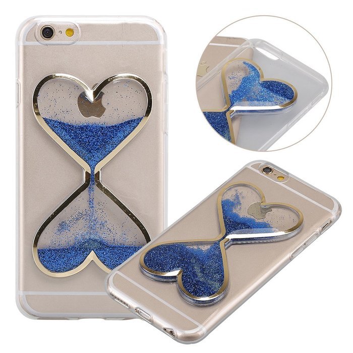 iPhone 4S Case,Phezen Bling Glitter Soft Gel Clear TPU Case for iPhone 4/4S , Glow in the Dark Luminous Heart... N46