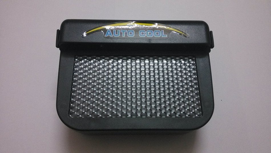 3W Solar Powered Car auto cool fan Air Vent Solar power Fan Black N3