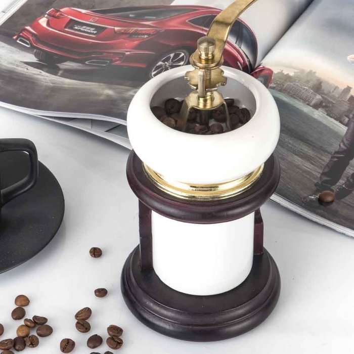 SNUUNG Manual Coffee Grinder Portable Hand Crank Mill Adjustable Ceramic Burr N5