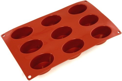 World Cuisine Non-Stick Silicone Mold, Oval N3