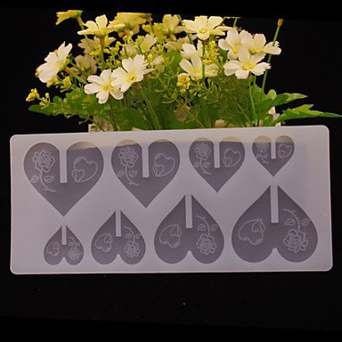 Y&XL&H DIY 3D Love Heart Brick Shape Chocolate Plugin Mold for Cake Decoration Silicone Material N2