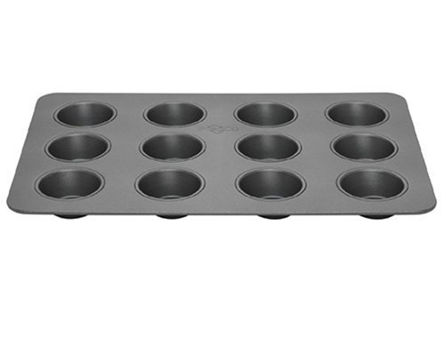 Bake Porter 12-Cup Muffin Pan, Grey