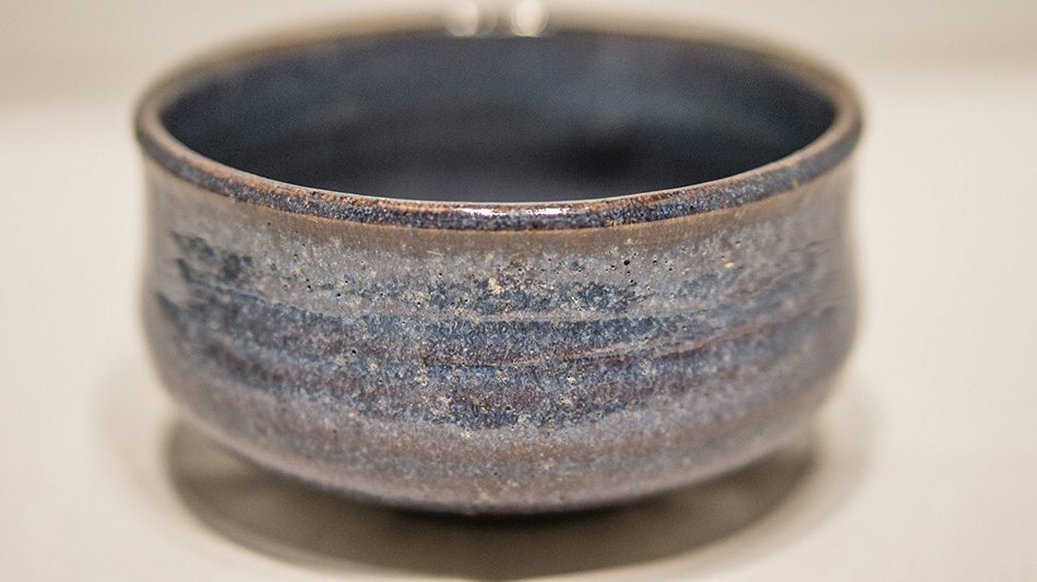Matcha bowl chawan Hagiyaki Aoyagi blue Artist Artwork N2