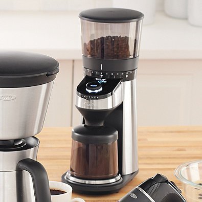 OXO On Barista Brain Conical Burr Coffee Grinder with Integrated Scale ...