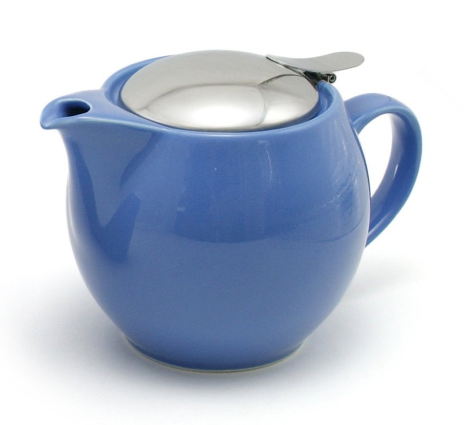 ZEROJAPAN 15oz Round Teapot with SLS Lid and Infuser (Turquoise) N16