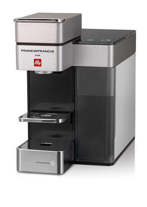 Francis Francis for Illy 60071 Y5 Duo Espresso & Coffee Machine, White/Black