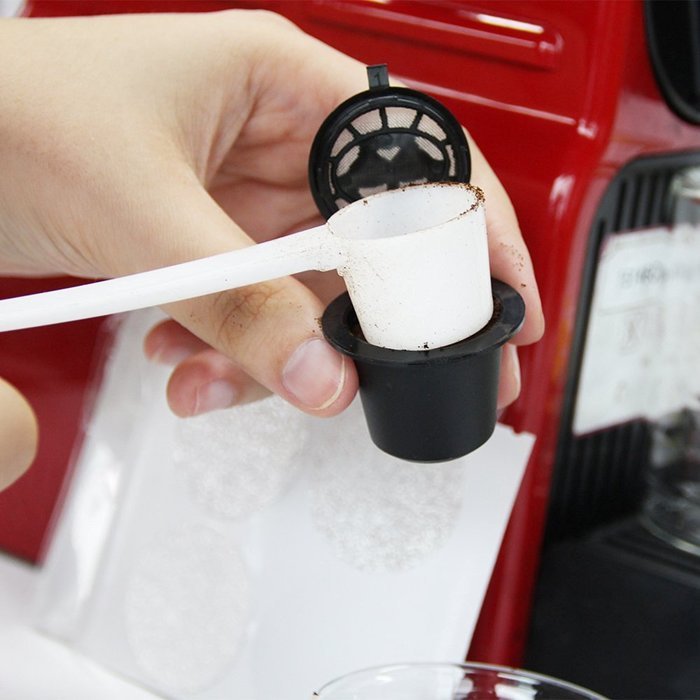 RECAPS Nespresso Refillable Capsule BPA Free Coffee Pods Reusable 100 Times Compatible with Nespresso Original... N6