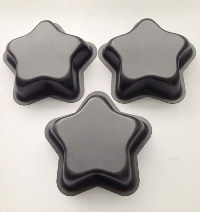 Yunko 3 Pack Nonstick Mini Pie Pans 5.1 inch Tarts,Tartlets,Cupcakes,Pies,Cheesecakes,Bread,Jelly,Pudding Mold... N3