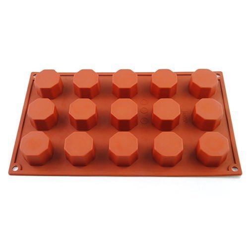 Baking Mold Silicone Mini 15-Cavity Silicone Ice Cube Chocolate Cake Mold Cookies Mold Soap Jelly Candy Bakeware... N4