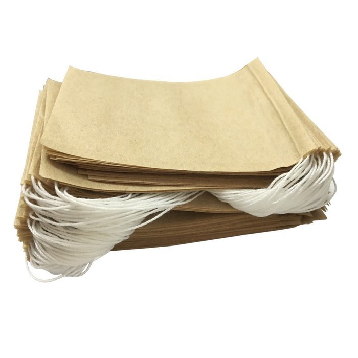 Anlian Disposable Tea Filter Bags Tea Infuser Bags Wood-pulp Paper with Drawstring 100pcs N3