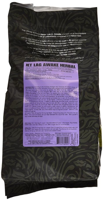 Metropolitan Tea 200 Count Pyramid Shaped Teabags, Awake Herbal Wellness N5