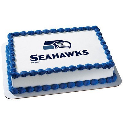 Seattle Seahawks Licensed Edible Cake Topper #4635